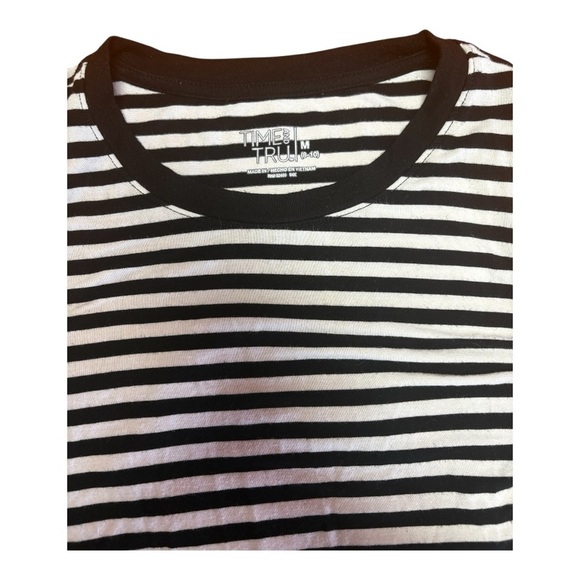 Time and Tru Black and White Sleeveless Sheath Mini Dress - Picture 4 of 4